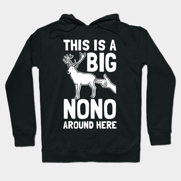 This Is A Big Nono Around Here Hoodie by maxcode